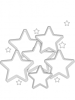 Stars Coloring Sheet