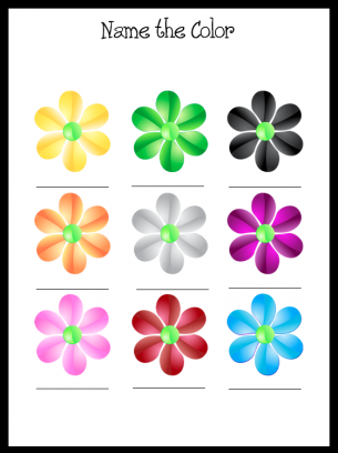 Name The Color Worksheet