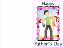 Father's Day Greeting Cards - Happy Father's Day card woth the kids cheering and playing with dad.