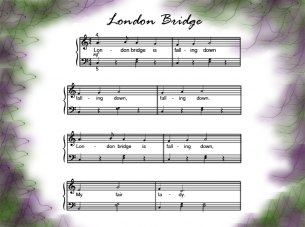 London Bridge Piano Sheets
