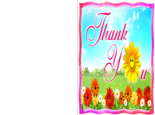 Sunflower Thank You Cards 