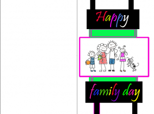 Family Day Greetings Cards