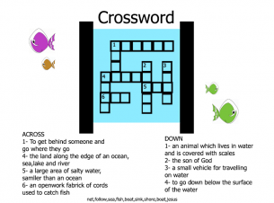Crossword Puzzles Fishes
