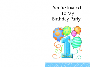 Birthday Invitations 1st Bday