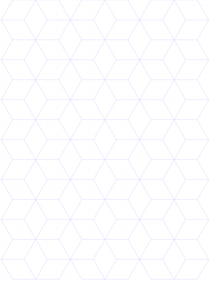 Tumbling-Block Trapezoid Graph Paper