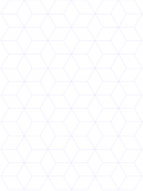 Tumbling-Block Trapezoid Graph Paper