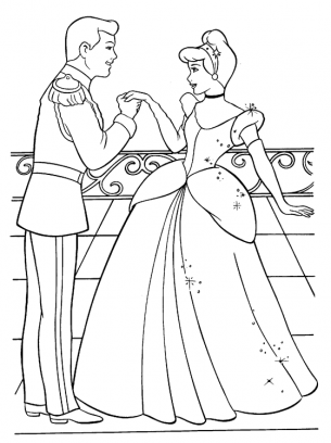 Princess Coloring Sheets Cinderella