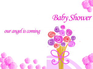 Babyshower Invitations Bouquet