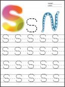 Preschool Worksheets Traceable S
