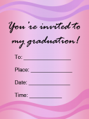 Graduation Invitations Pink