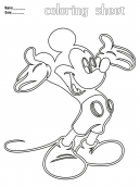 Coloring pages Mickey 