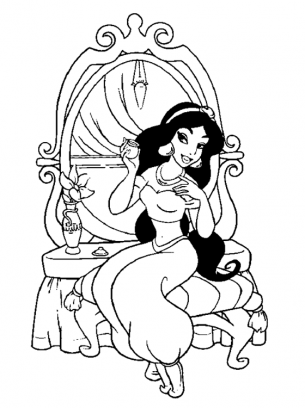 Coloring Pages Jasmine 