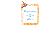 Greeting Cards - Congratulations On Your Success - Orange Frame