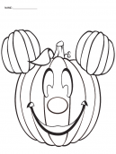 Mickey Halloween Coloring Pages 