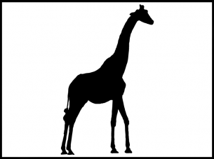 Paper Stencils Giraffe 