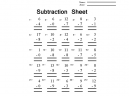 Subtraction Worksheets 