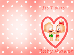 Baby Shower Invitations Twins