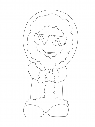 Cool Guy Coloring Sheet