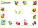 Lesson Worksheets Fruits