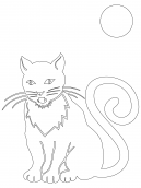Cat Coloring Sheet