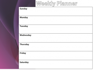 Weekly Planners Purple