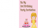 Birthday Invitations 3rd birthday