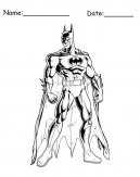 Coloring Pages Batman standing