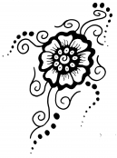 Flower Henna Tattoo