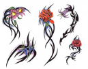 Flower Tribal Tattoos
