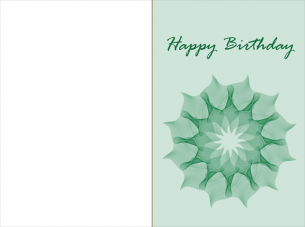 Printable Flower Birthday Card