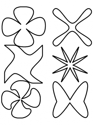 Pack of 6 - Variety Of Cut-Out Shapes