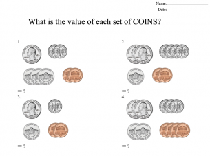 Counting Money Printable Worksheets