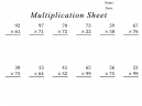 Multiplication Practice Printables 