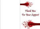 Free Printable Greeting Cards - Thank You For Your Support