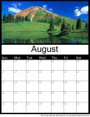 Printable August 2014 Calendars