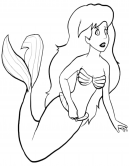 Mermaid Coloring Sheets