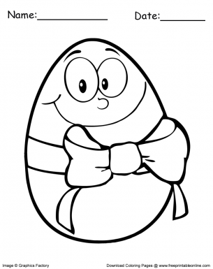 Easter Egg Coloring page