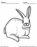 Easter Bunny Rabbit Coloring Page