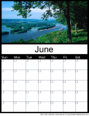 June yearly Printable Monthly Calendar