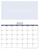 Customize July 2015 Calendar