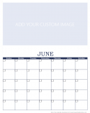 Personalized June 2016 Calendar