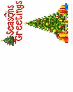 Seasons Greetings Christmas Card