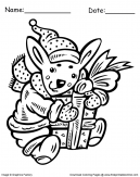 Christmas Elf Coloring Pages