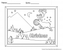 Christmas Landscape Coloring Pages