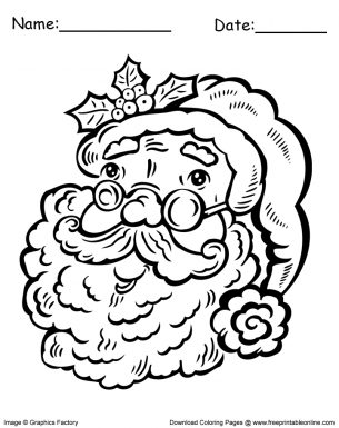 Christmas Father Santa Coloring Pages