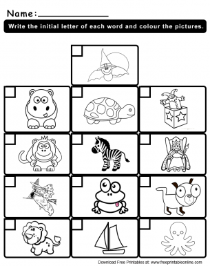 Beginning Letter Set 2