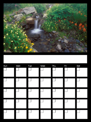 New April 2017 Printable Monthly Calendar