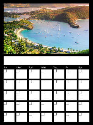 New August 2017 Printable Monthly Calendar