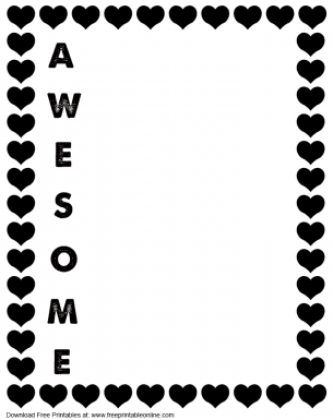 Awesome Dad Father's Day Card - Write why your dad is awesome with these letters of the alphabet
