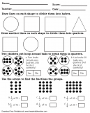 Quarter and Halves Math Worksheet - 